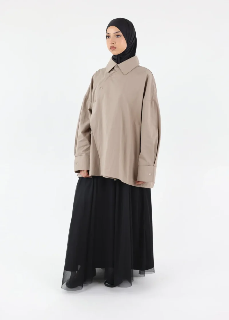 Alternative view of Maxi Tule Skirt - Black