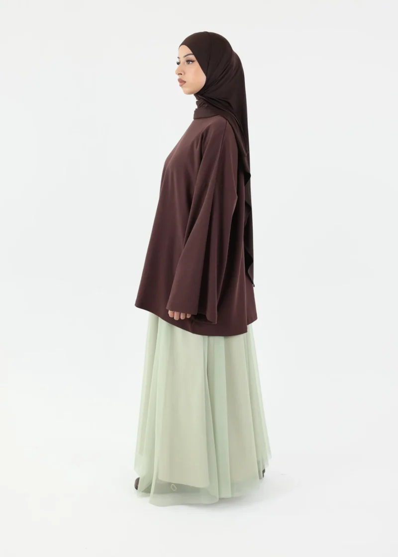 Alternative view of Maxi Tule Skirt - Pastel Green