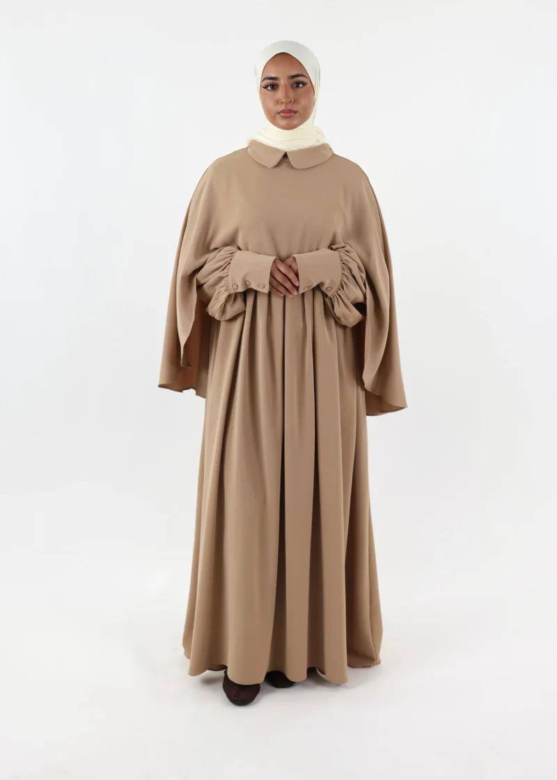 Abaya Cape – Beige - Image 4