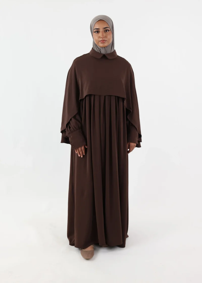 Abaya Cape – Dark Coffee