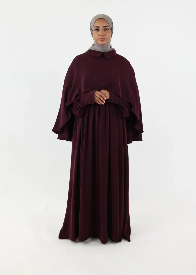 Abaya Cape – Dark Purple