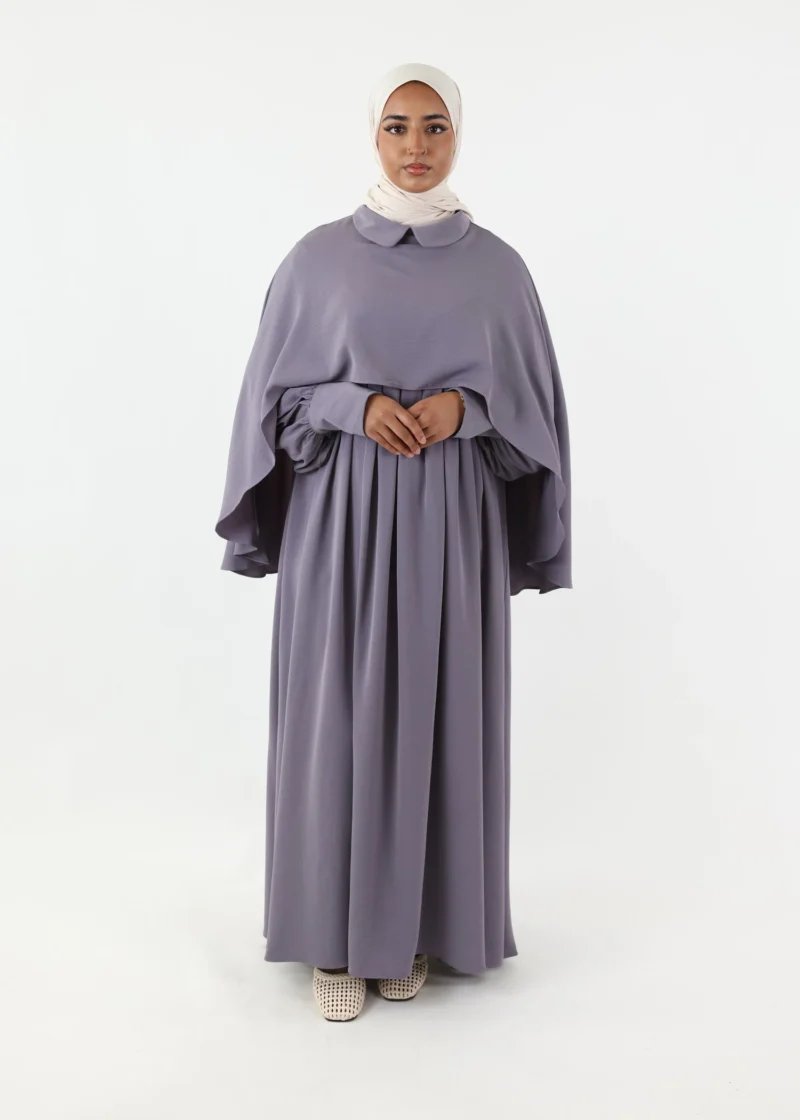 Abaya Cape – Lavender Mist - Image 5