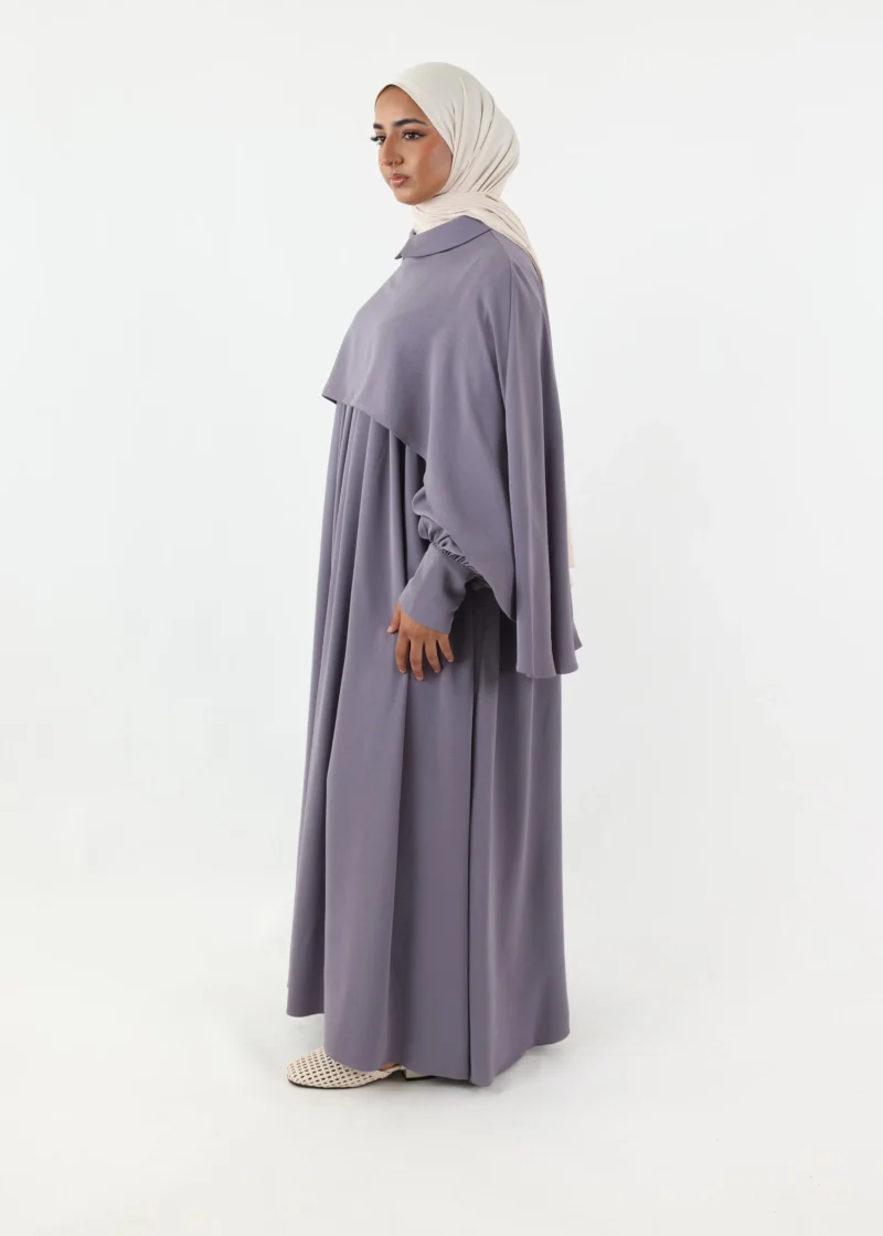 Abaya Cape – Lavender Mist - Image 4