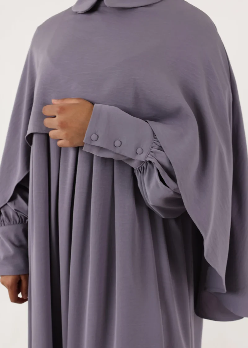 Abaya Cape – Lavender Mist - Image 3