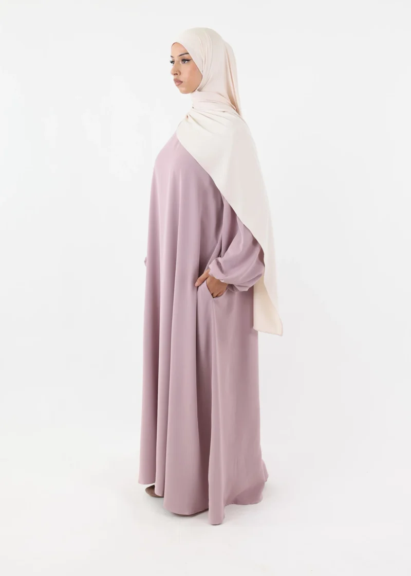 Alternative view of Abaya Hana - Premium Korean Nida - Dusty Mauve