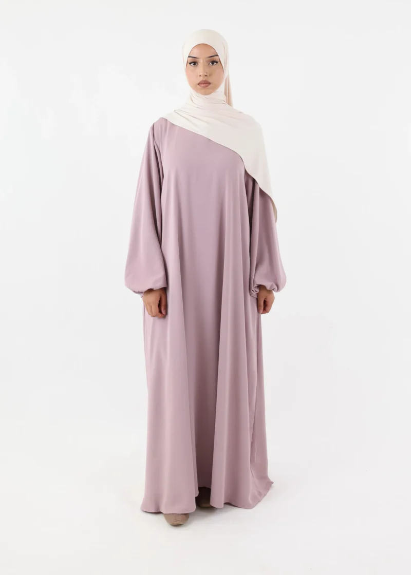 Abaya Hana - Premium Korean Nida - Dusty Mauve