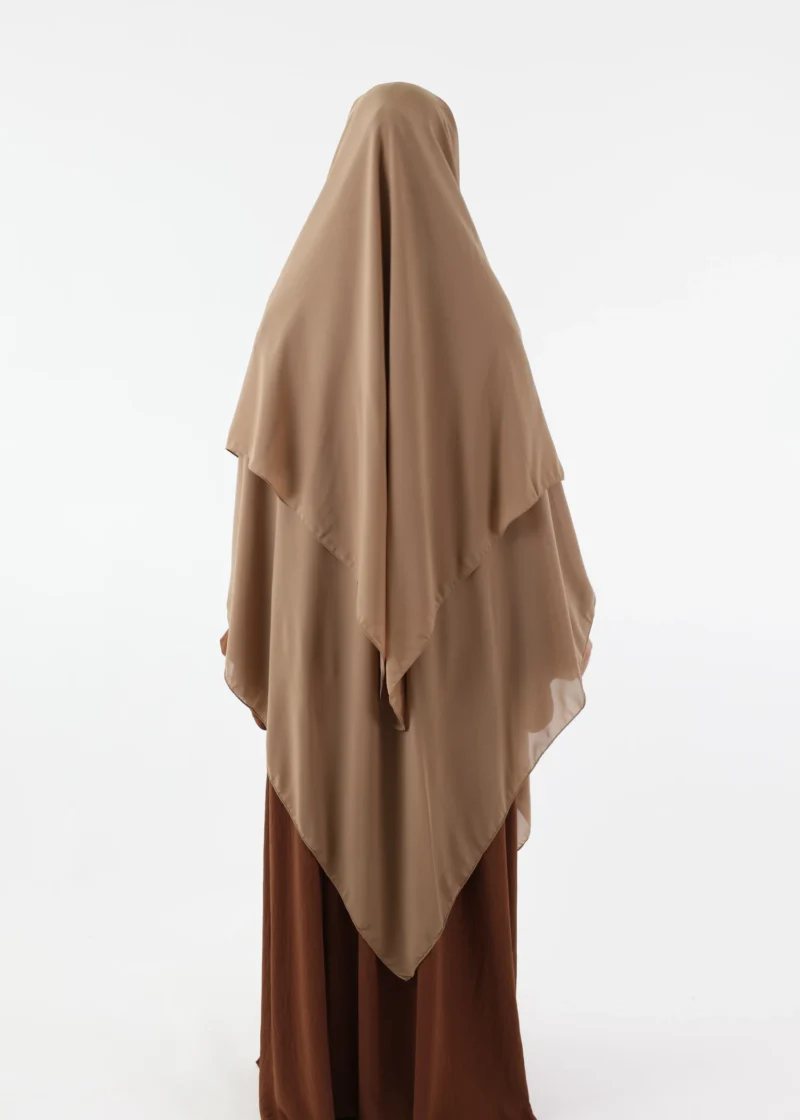 Niqab El Malaki - Beige Taupe - Image 3