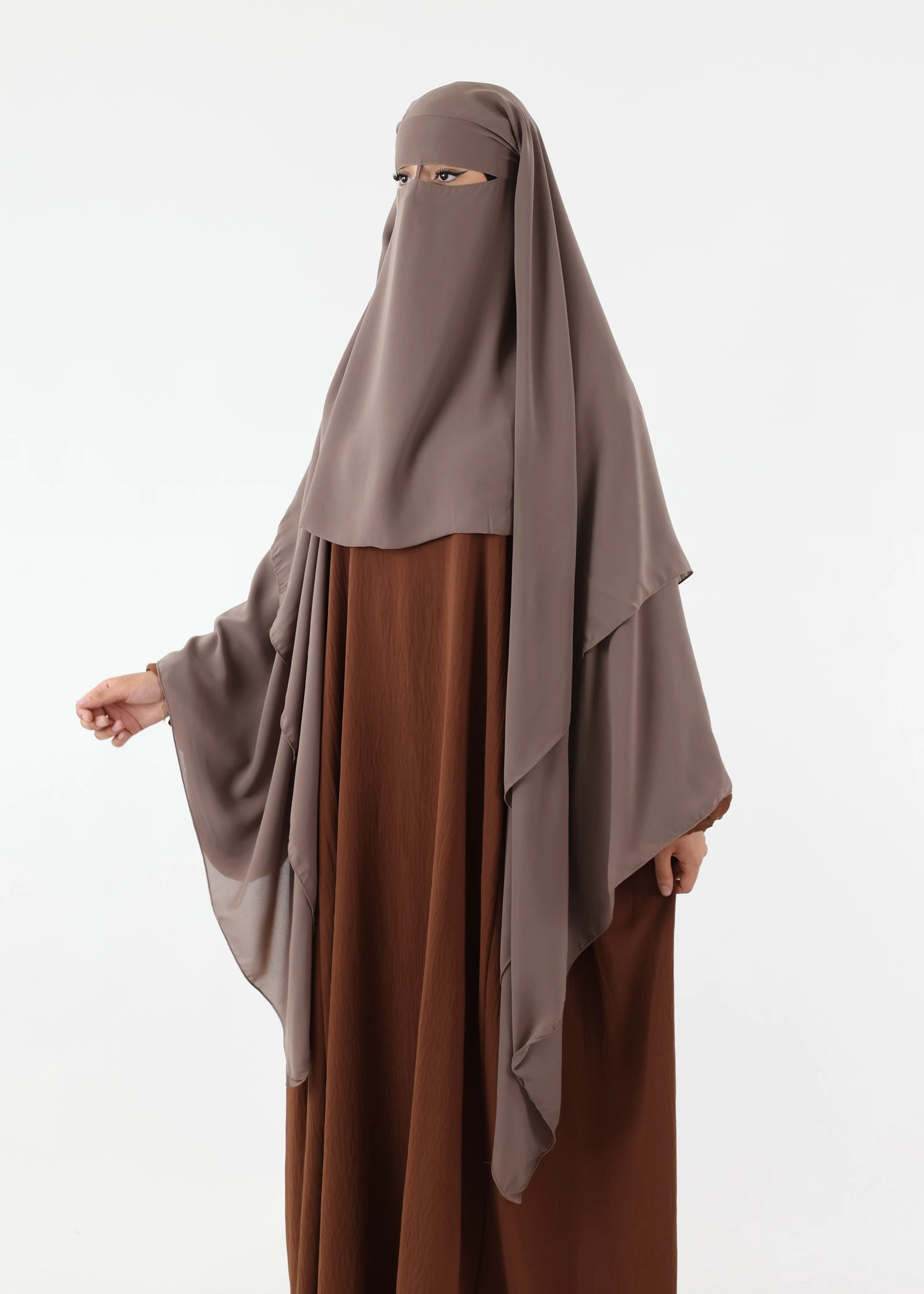 Niqab El Malaki - Taupe