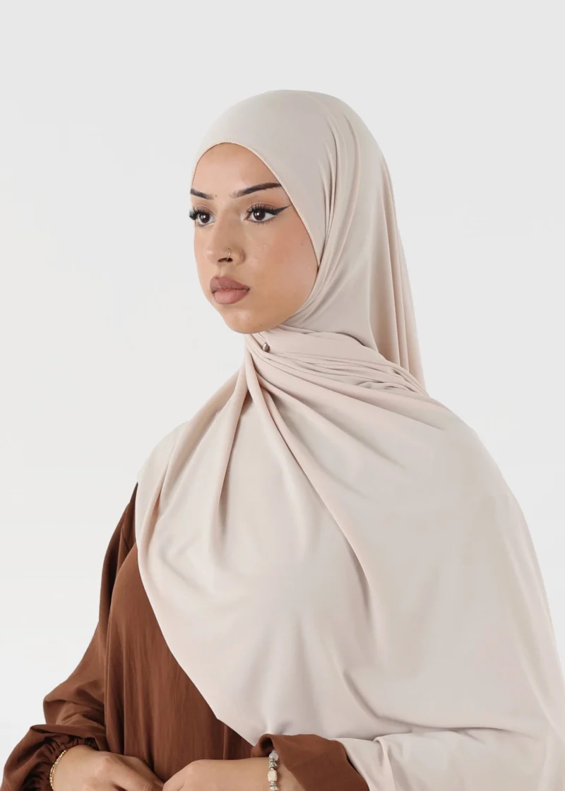 Premium Jersey Hijab Nude - Image 4
