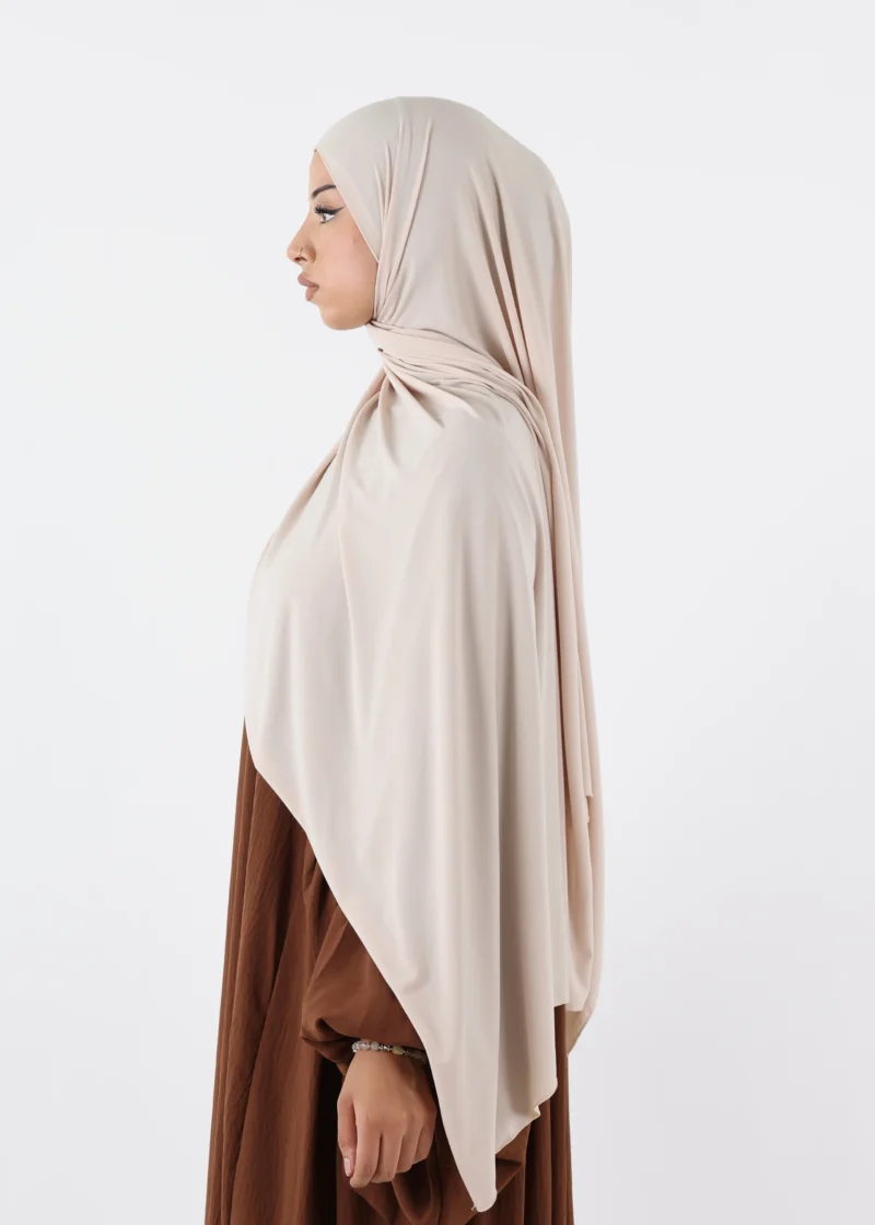 Premium Jersey Hijab Nude - Image 3