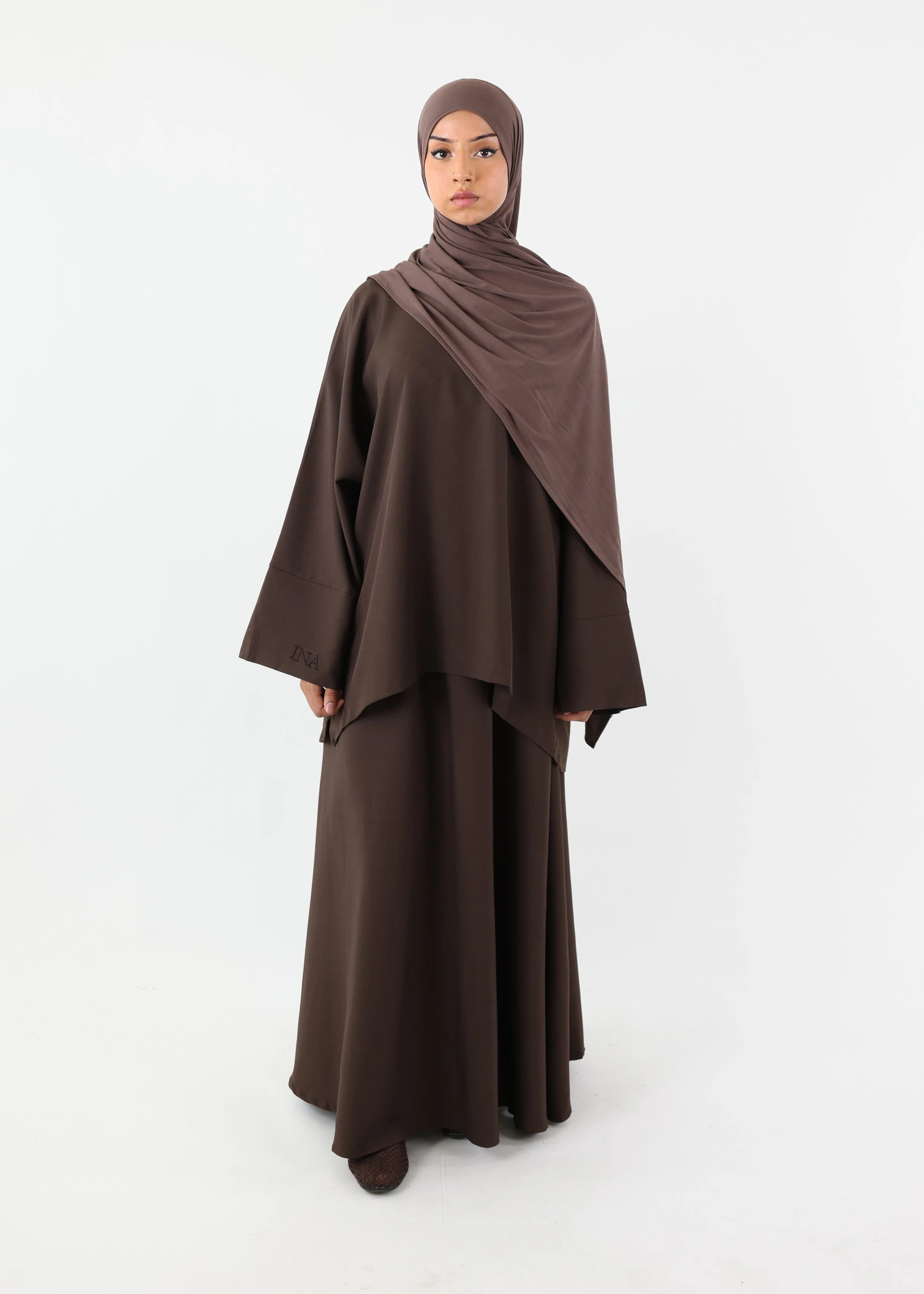Hawa Skirt Set - Coffee