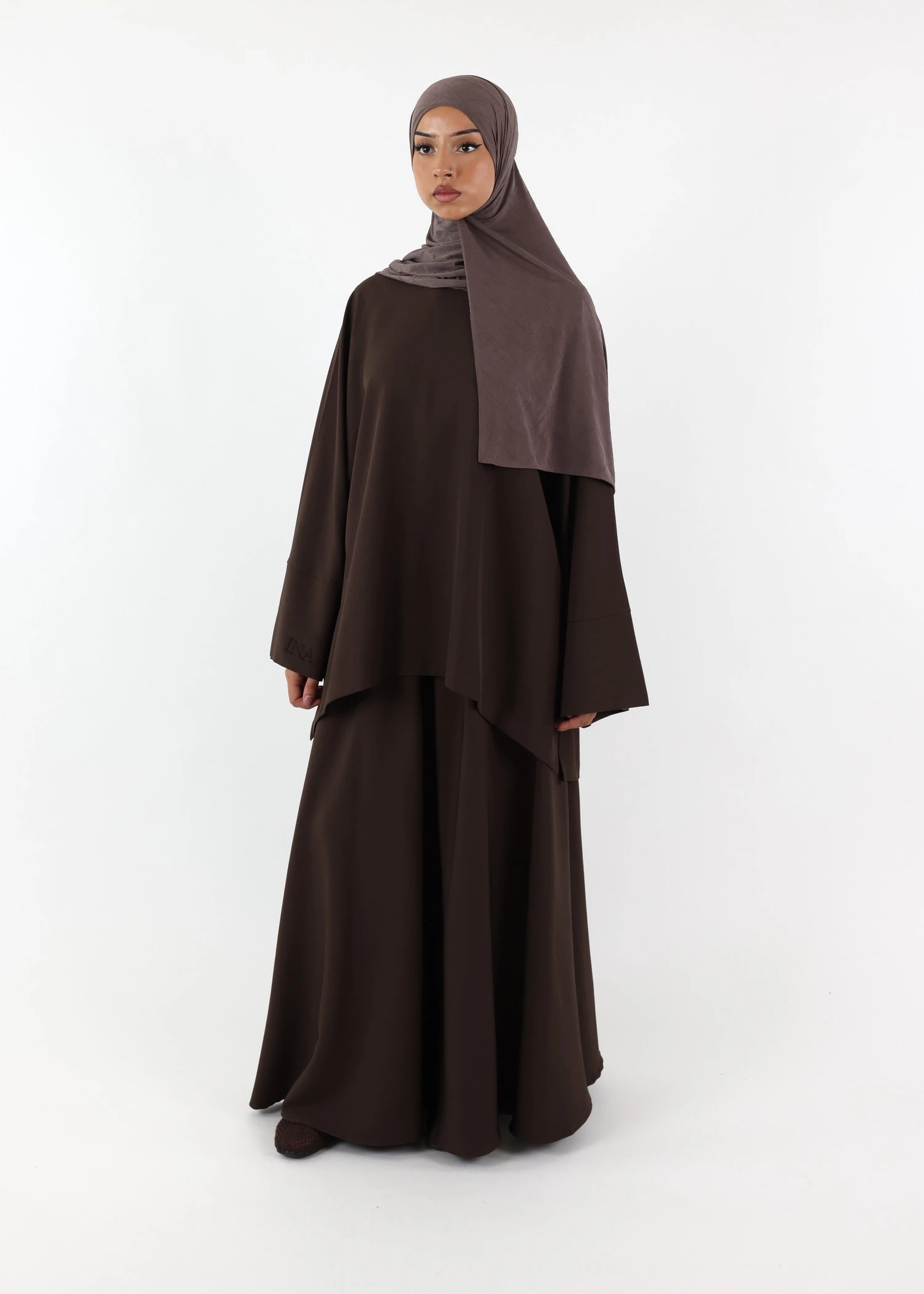Hawa Skirt Set - Coffee