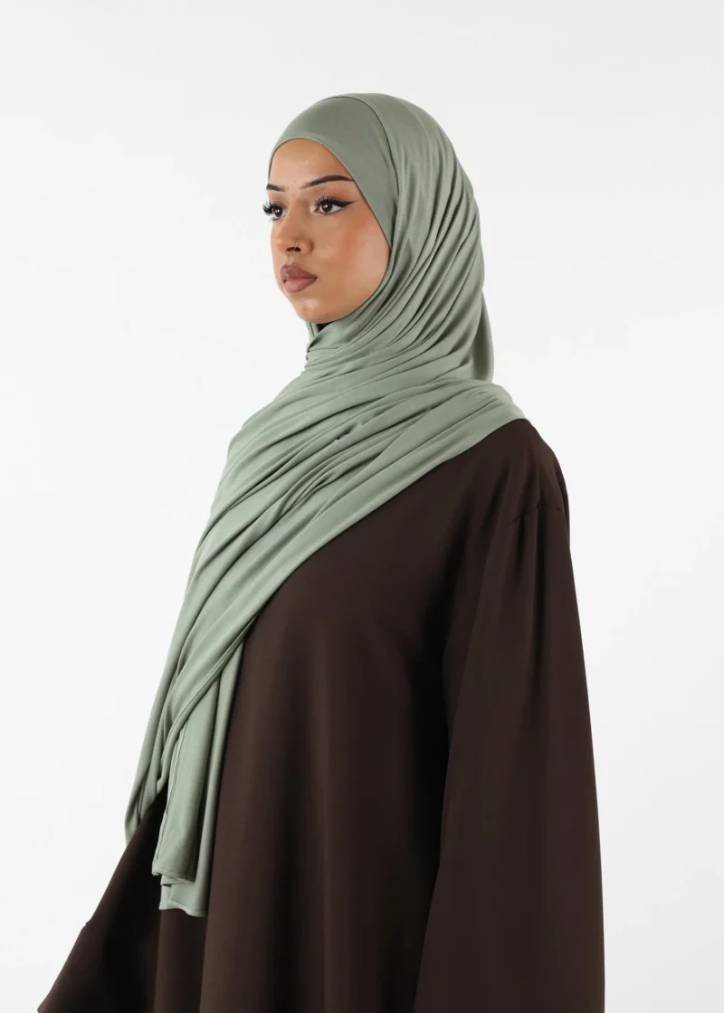 Jersey closed-cap underscarf - Soft Viscose - Hunter Green - Image 3
