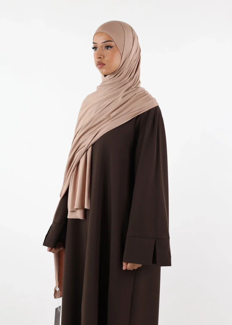 Jersey closed-cap underscarf - Soft Viscose - Pink Taupe - Image 4