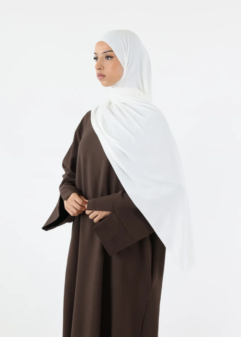 Premium Jersey Hijab White
