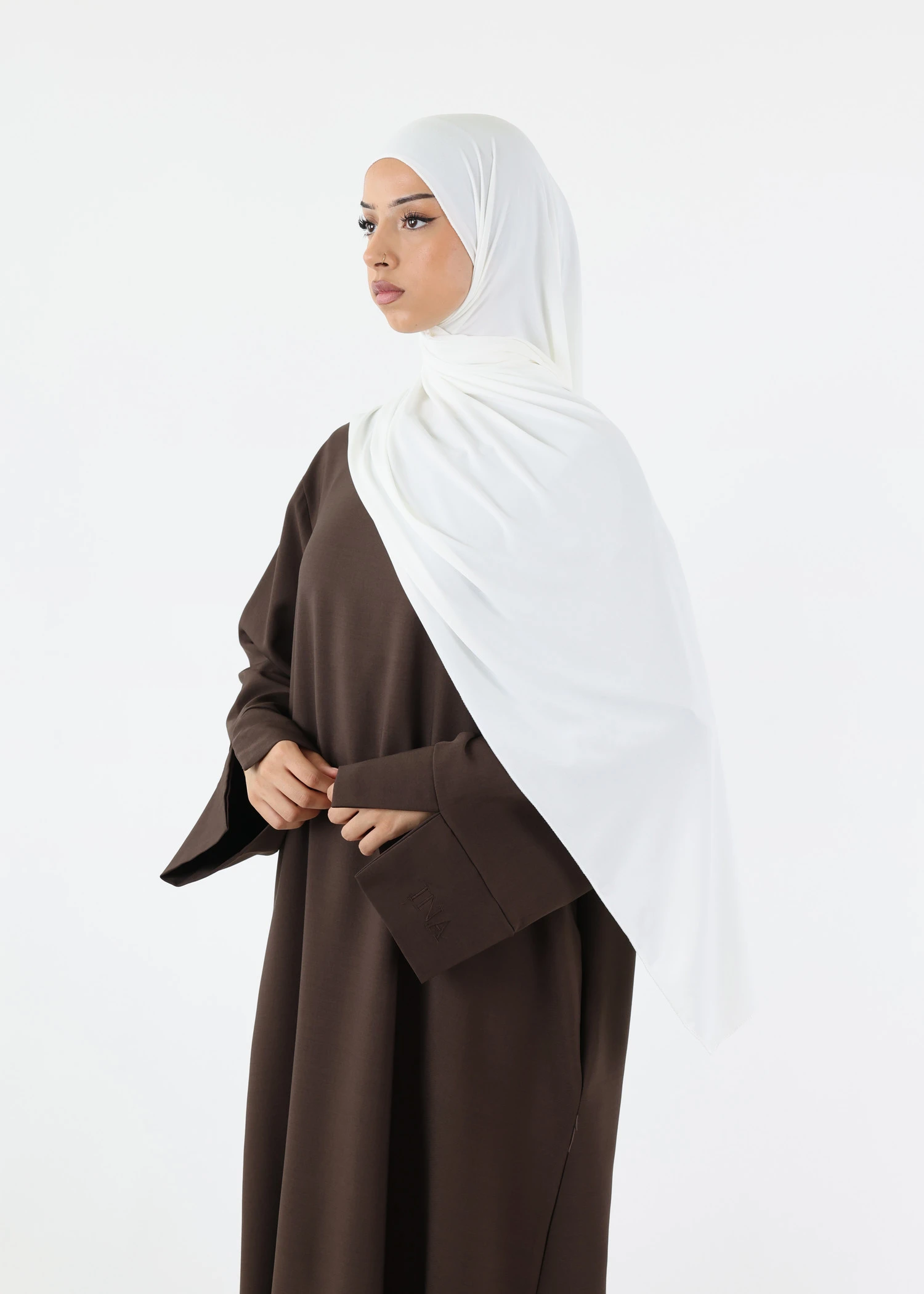 Premium Jersey Hijab White