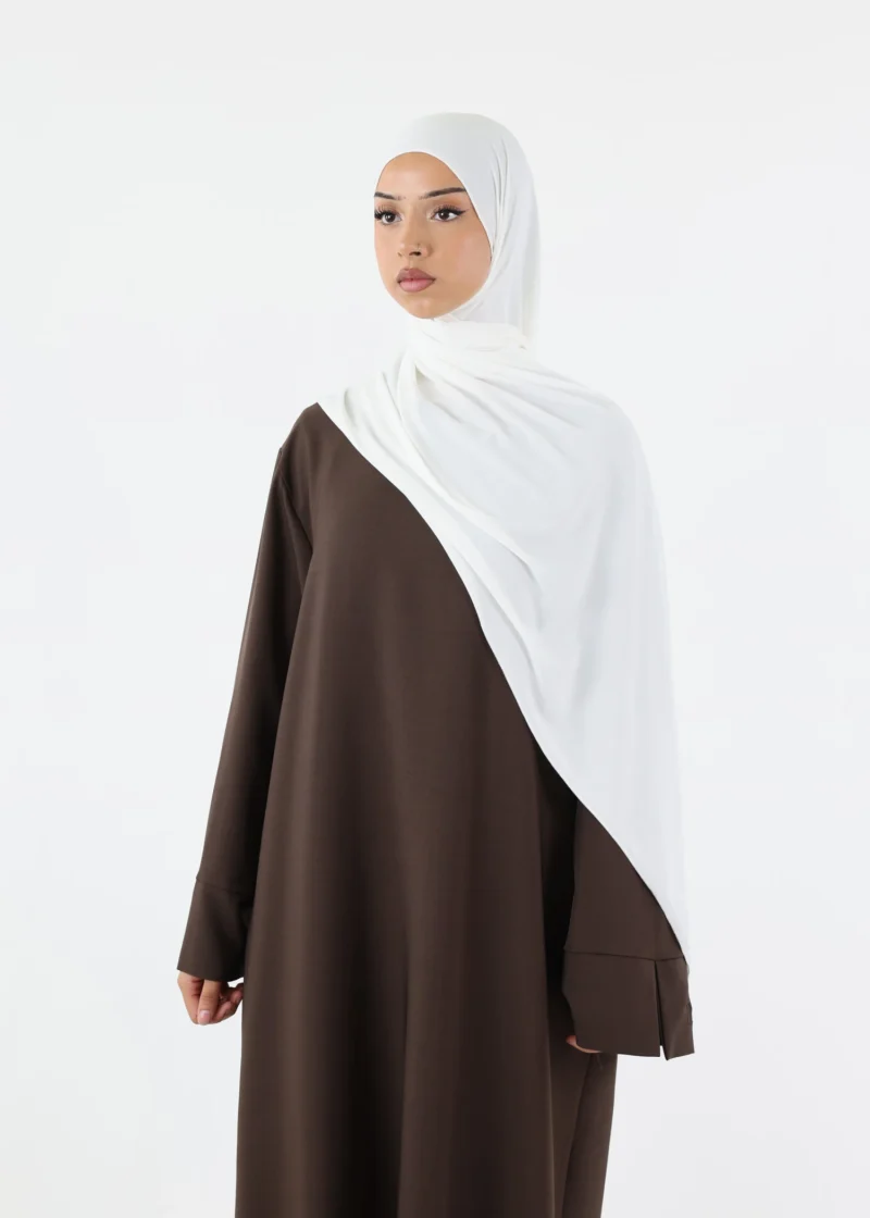 Premium Jersey Hijab White - Image 3