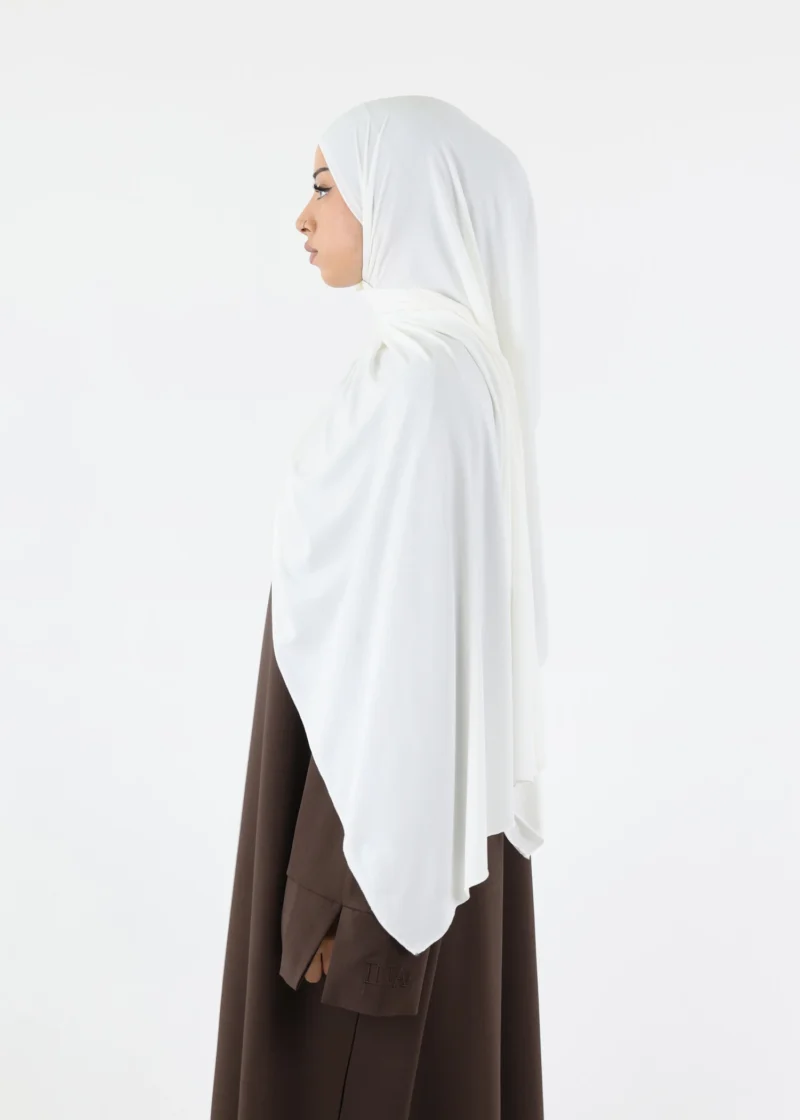 Alternative view of Premium Jersey Hijab White