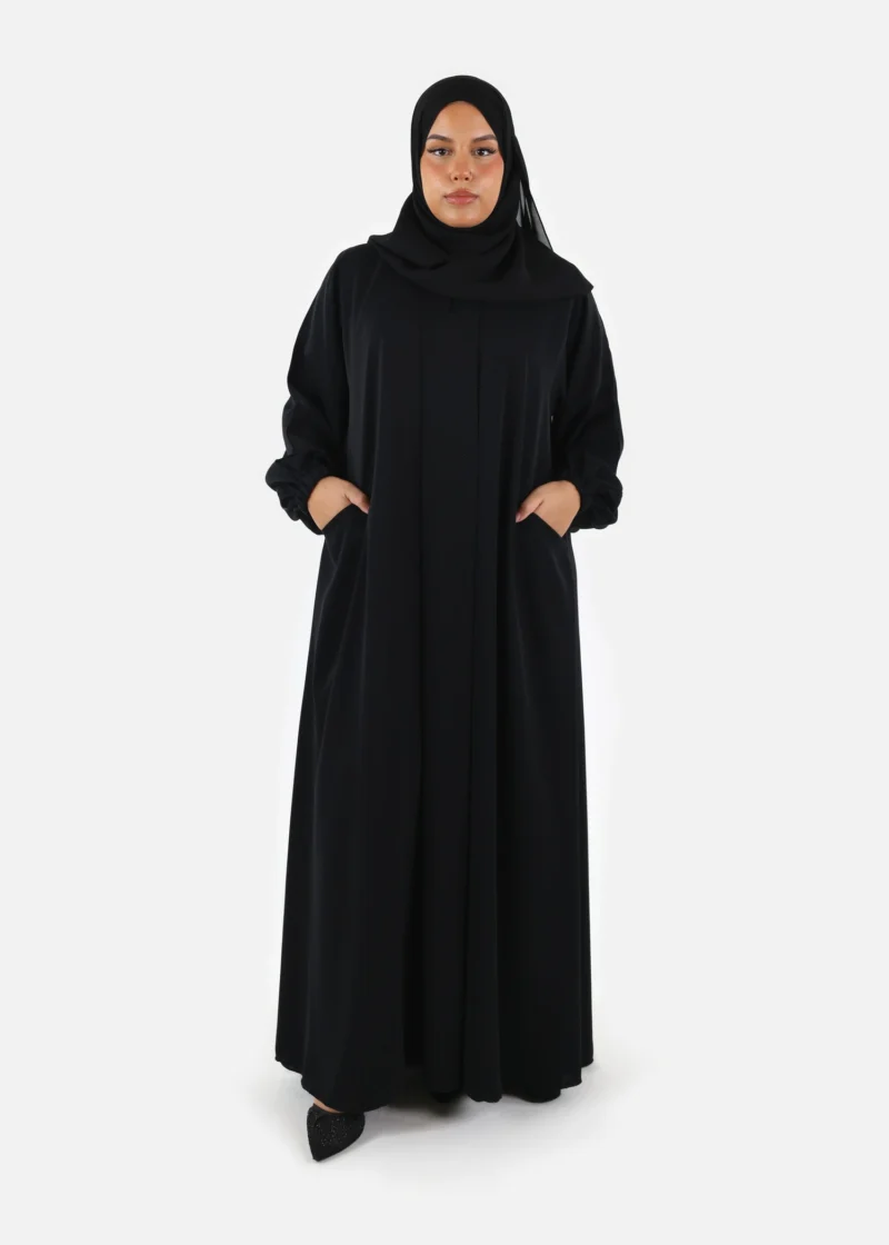 Pleated Front Abaya - Image 7