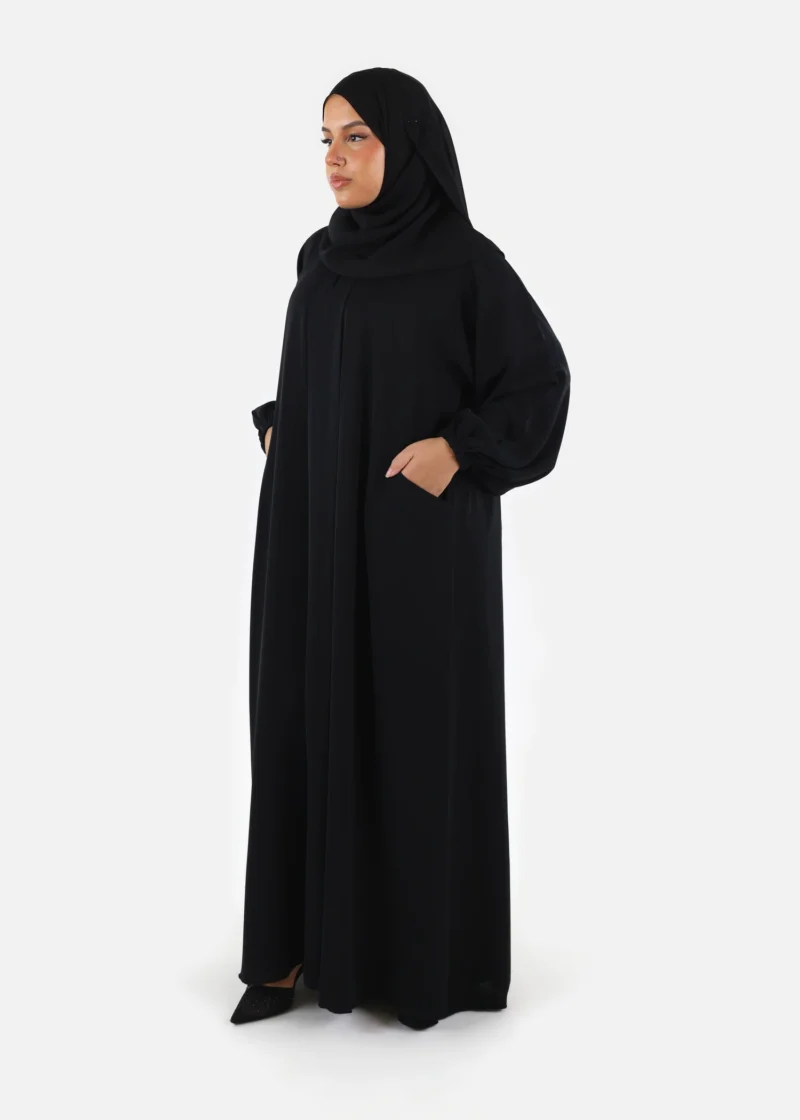 Pleated Front Abaya - Image 12