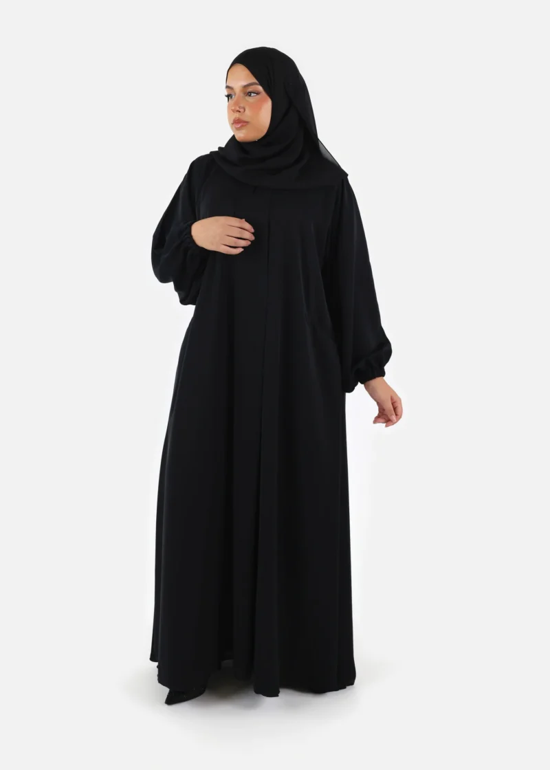 Pleated Front Abaya - Image 9
