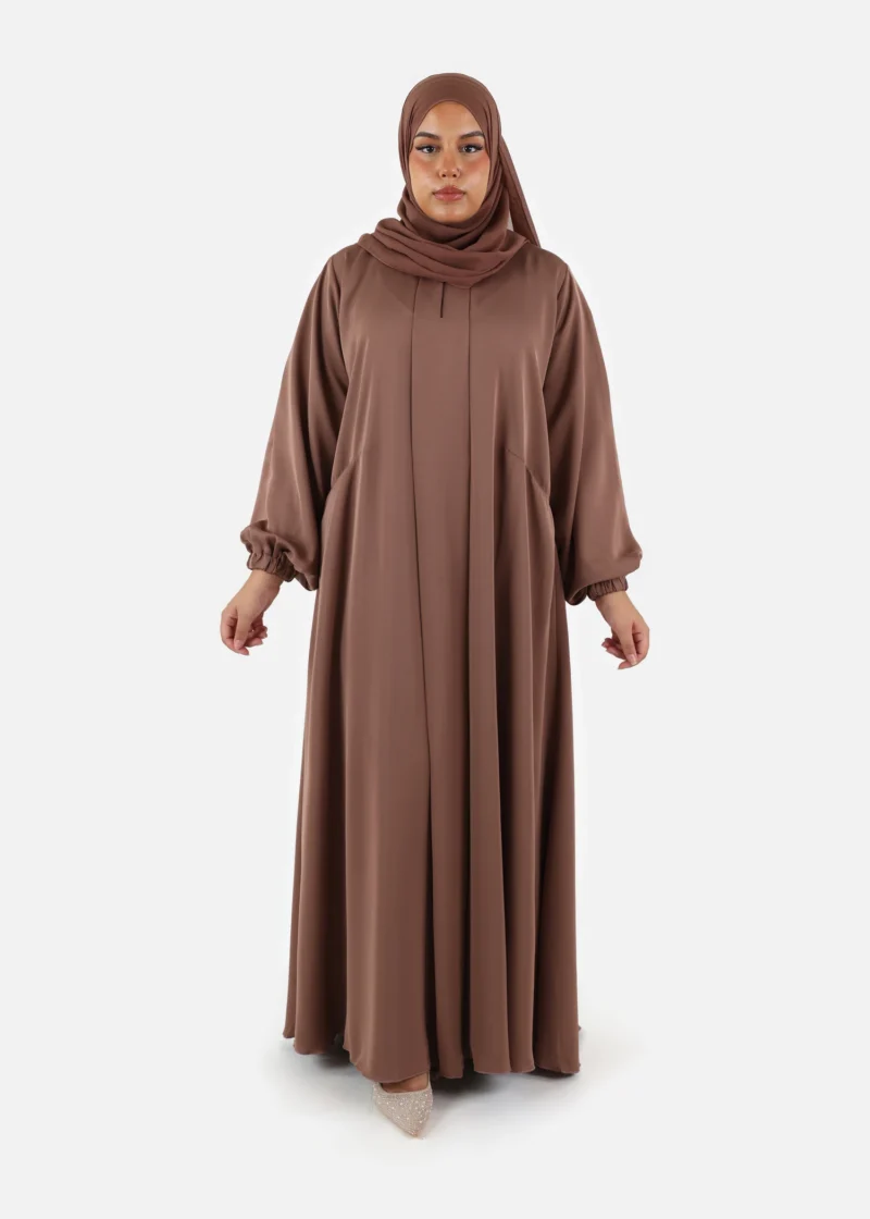 Pleated Front Abaya - Image 6