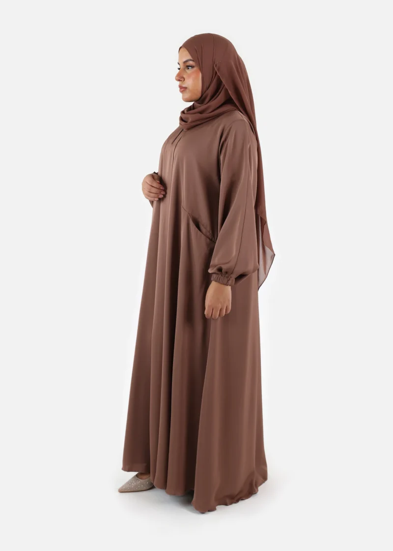Pleated Front Abaya - Image 5