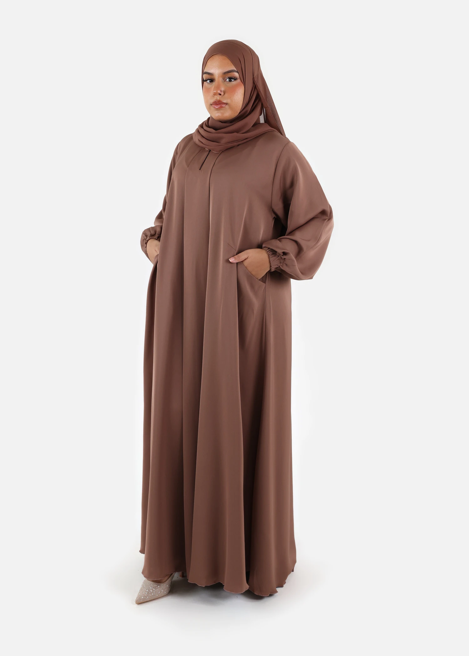 Pleated Front Abaya
