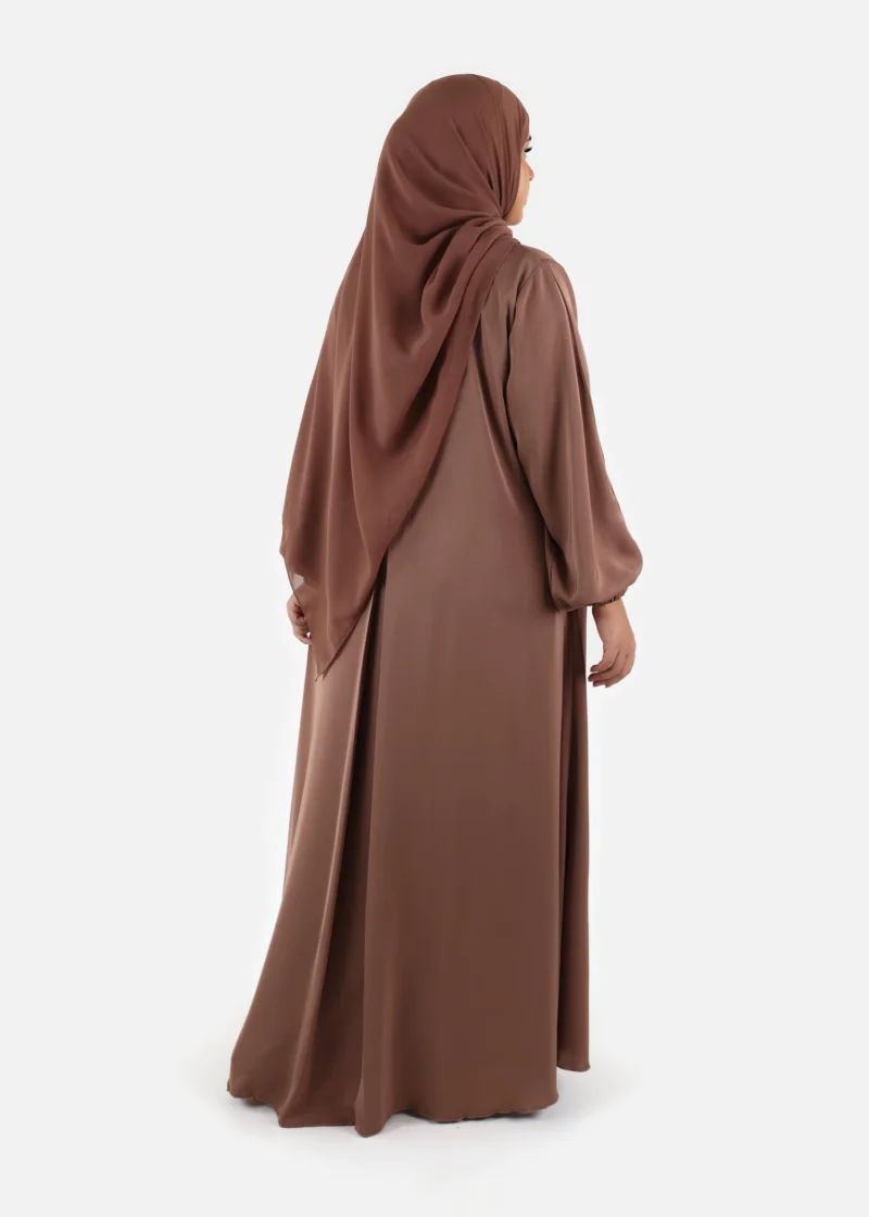 Pleated Front Abaya - Image 3