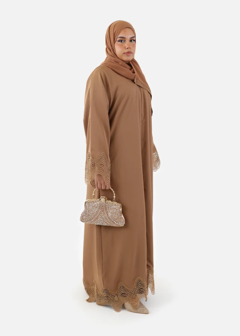 Alternative view of Sculpted Wave Abaya