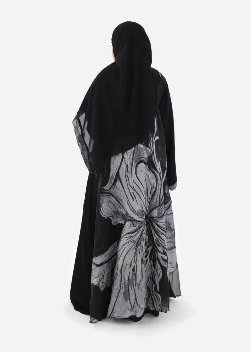 Floral Cascade Abaya