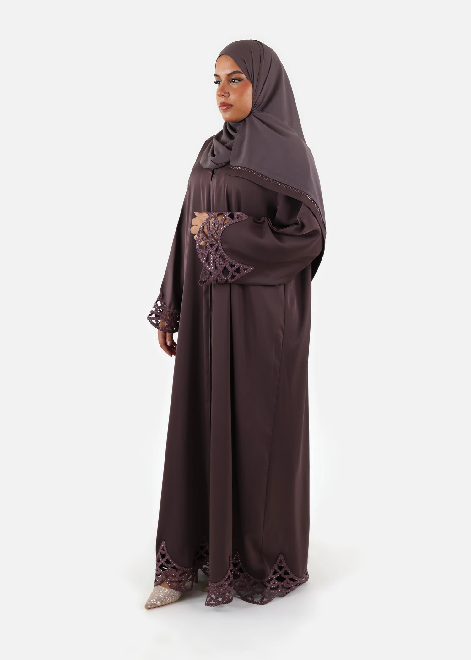 Sculpted Bloom Abaya
