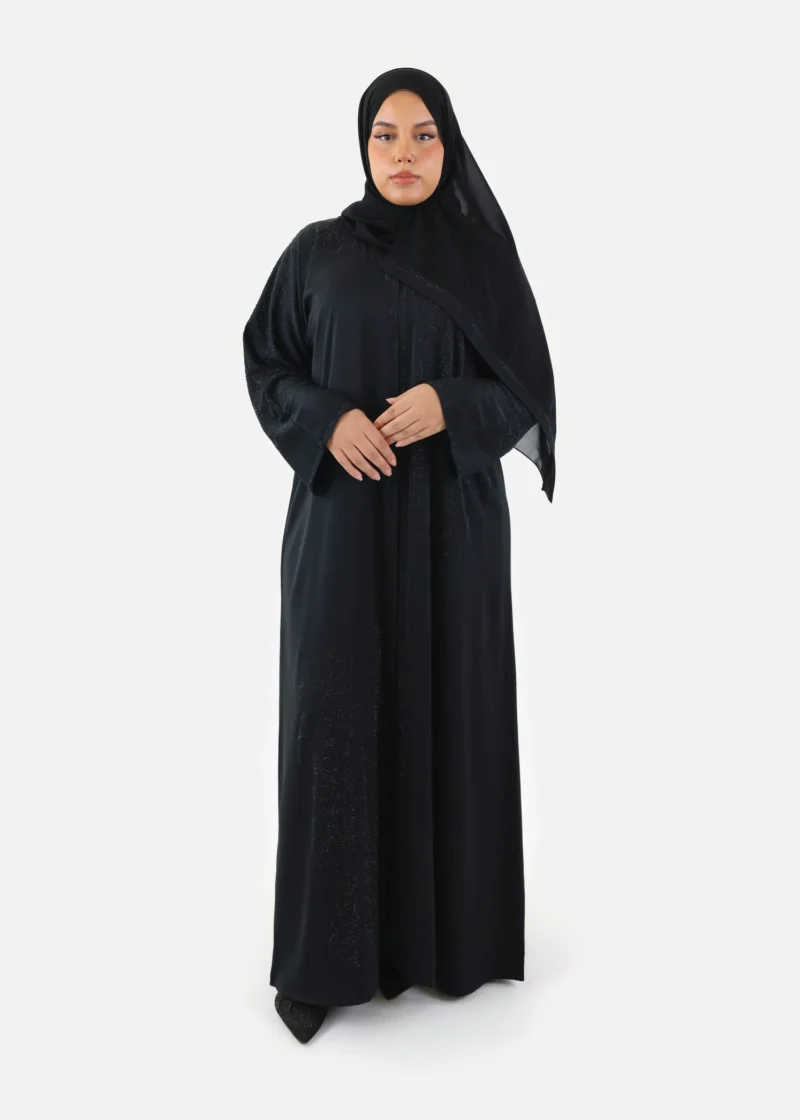Starlit Floral Abaya - Image 12