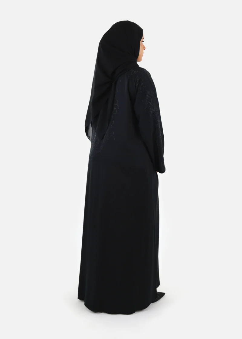 Starlit Floral Abaya - Image 9