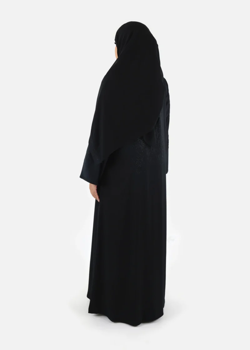 Starlit Floral Abaya - Image 8