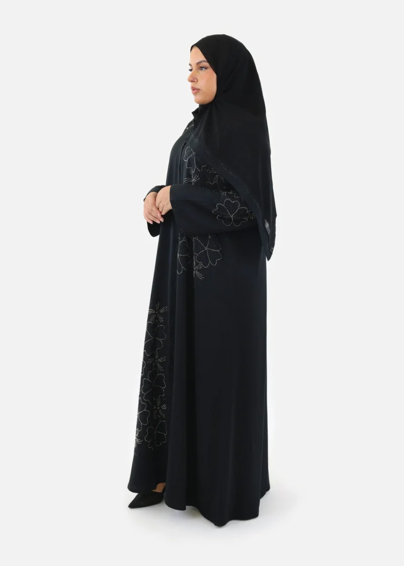 Starlit Floral Abaya - Image 7