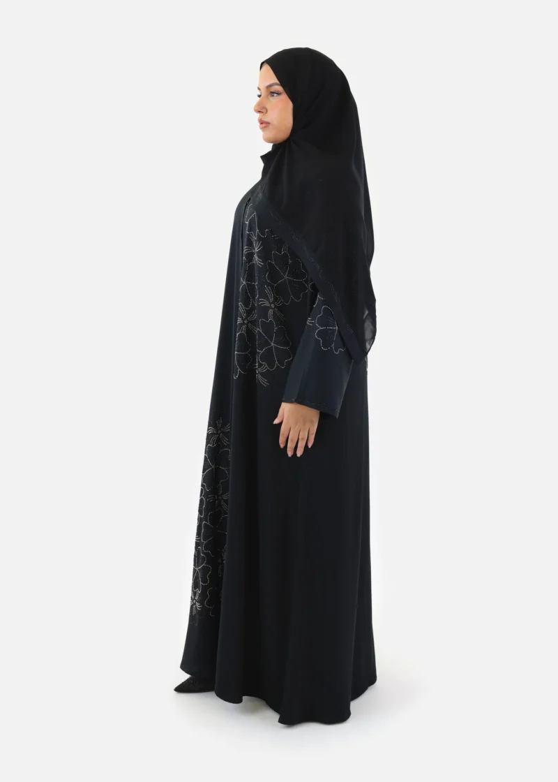 Starlit Floral Abaya - Image 6