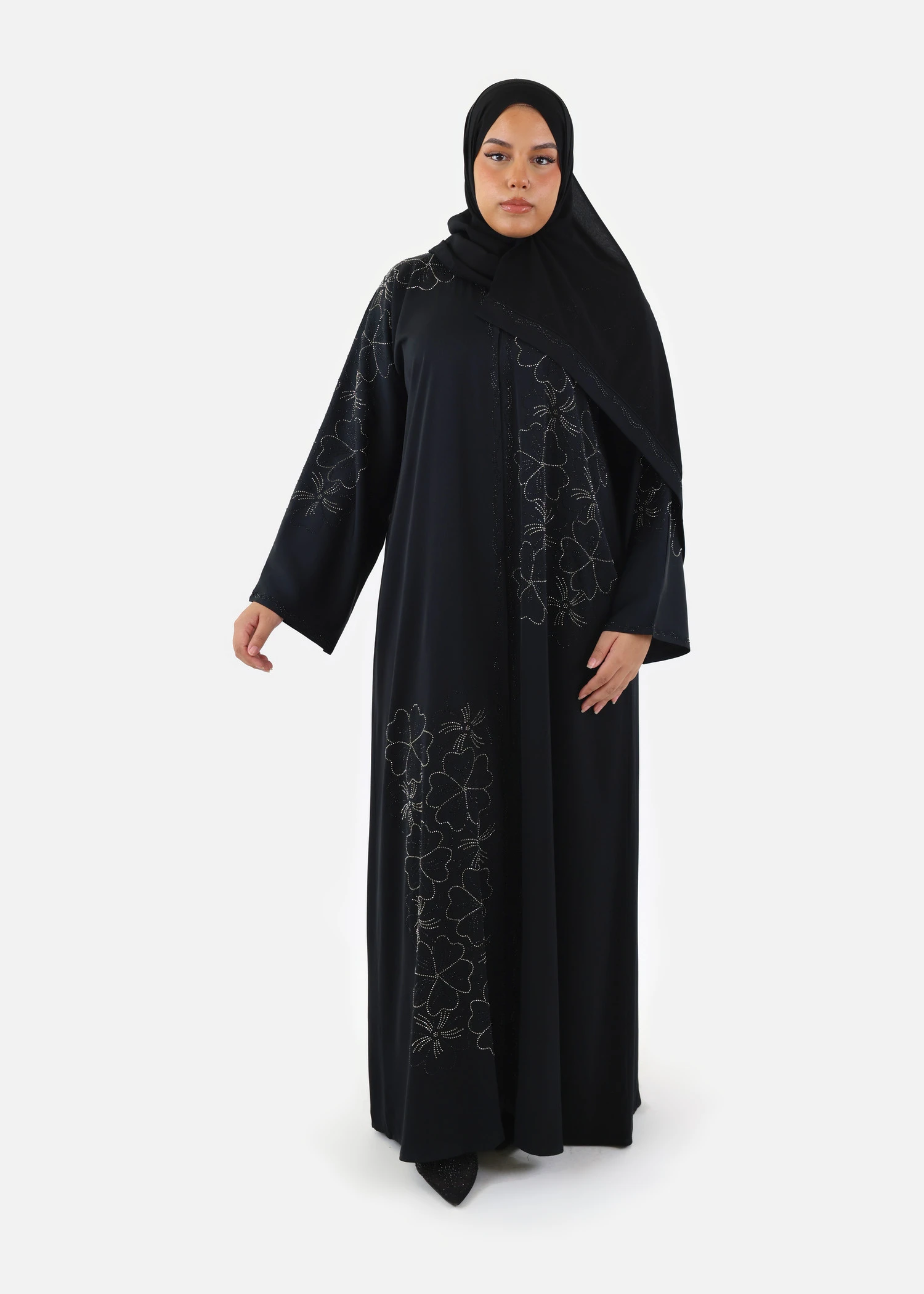 Starlit Floral Abaya