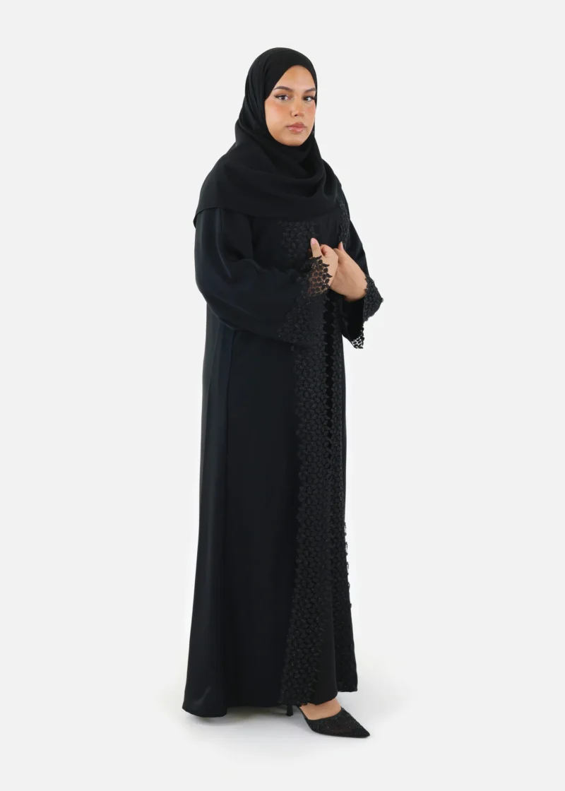 Floral Grace Abaya Kimono Set - Image 7