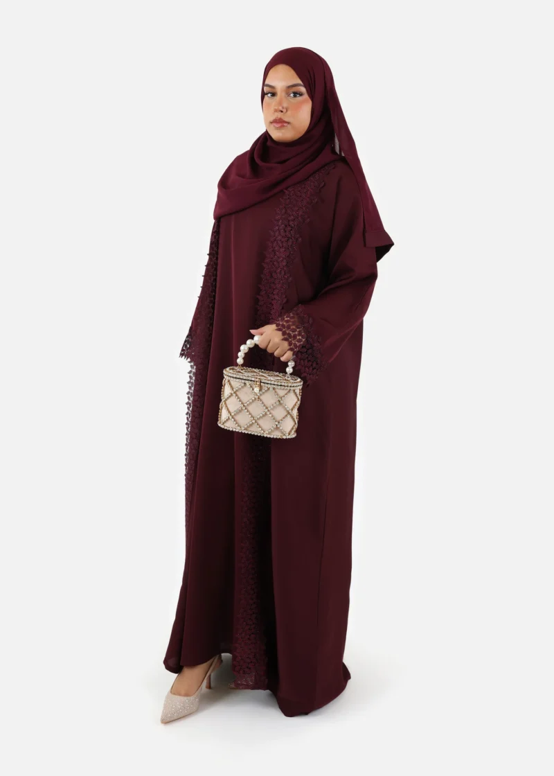 Floral Grace Abaya Kimono Set - Image 5