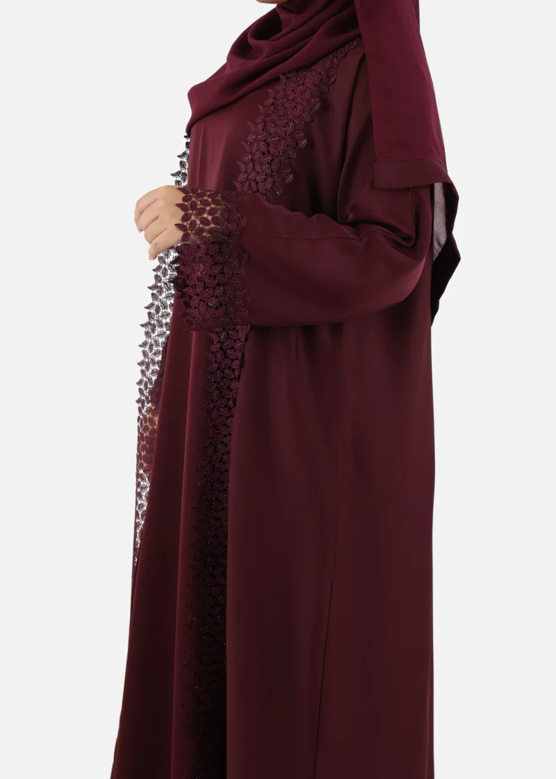 Floral Grace Abaya Kimono Set - Image 6