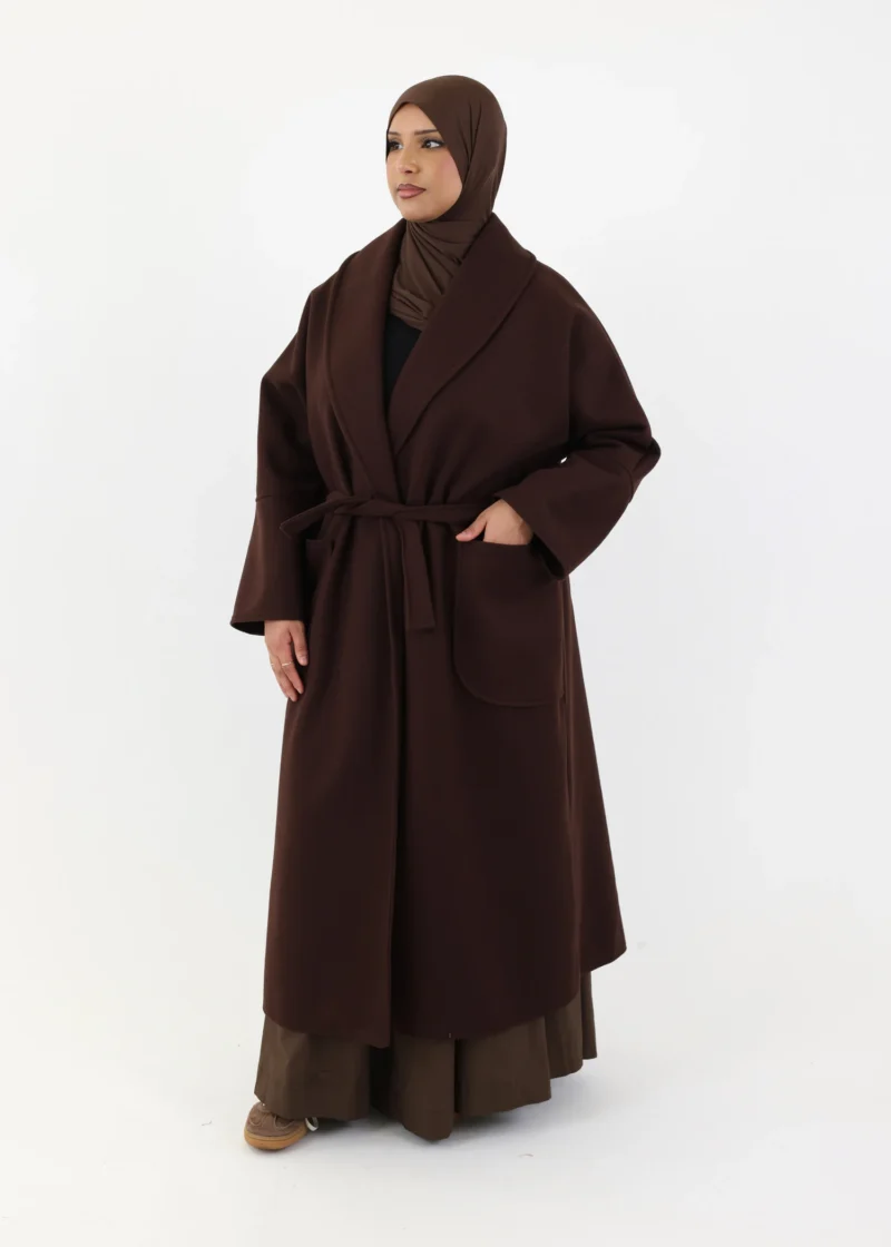 Belted Coat - Coffee