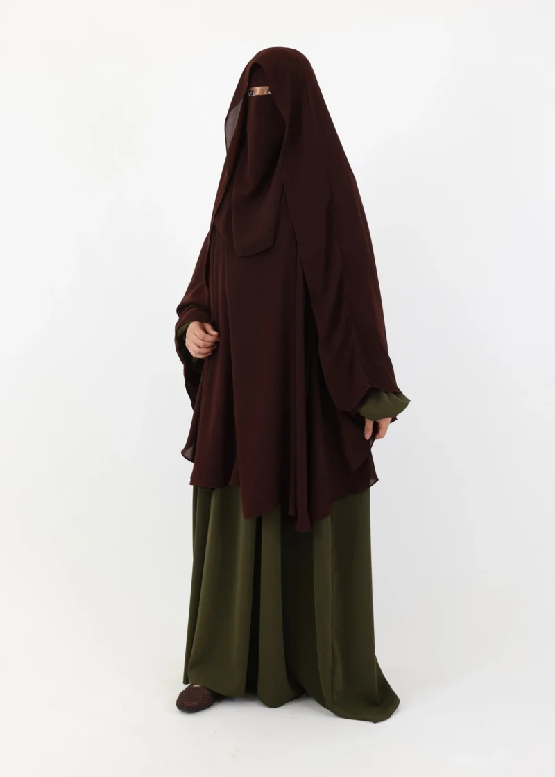 Alternative view of Ghashwa Niqab Set - Coffee