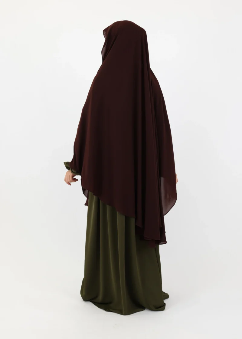 Ghashwa Niqab Set - Coffee - Image 5