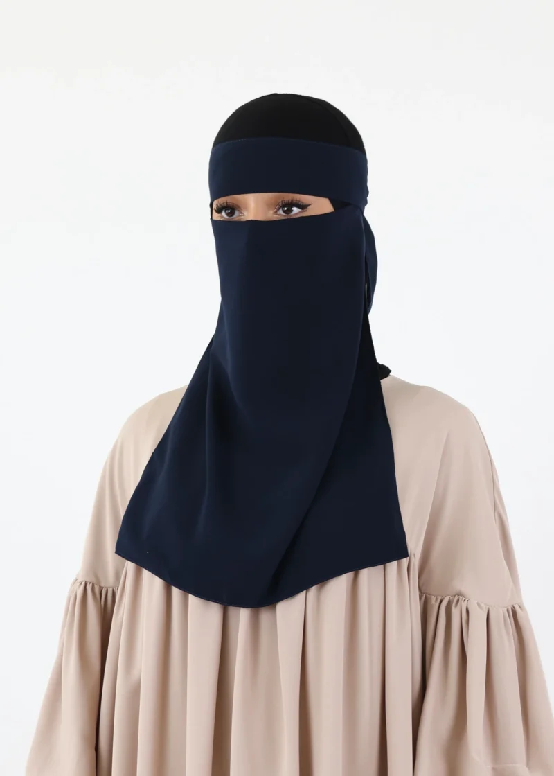 Ghashwa Niqab Set - Navy - Image 8