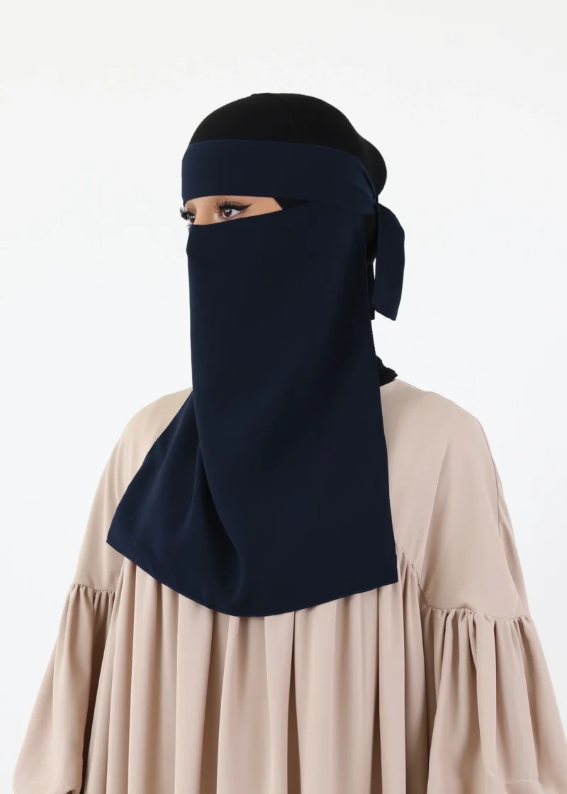 Ghashwa Niqab Set - Navy - Image 7