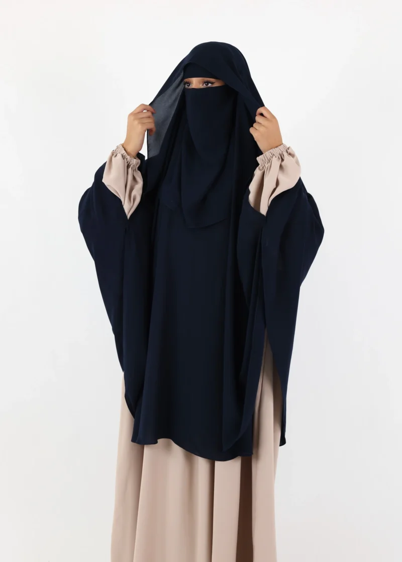 Ghashwa Niqab Set - Navy - Image 6