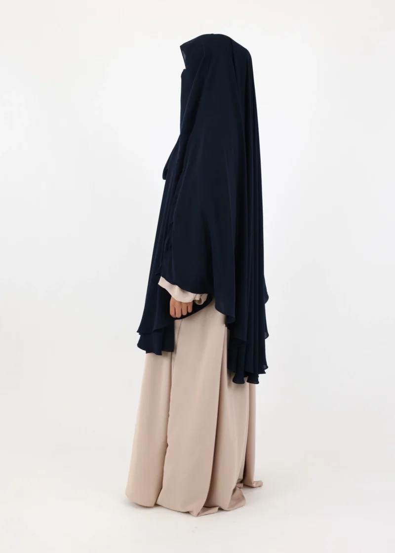 Ghashwa Niqab Set - Navy - Image 4
