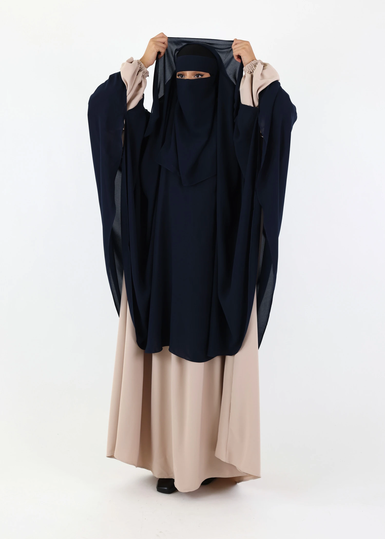 Ghashwa Niqab Set - Navy