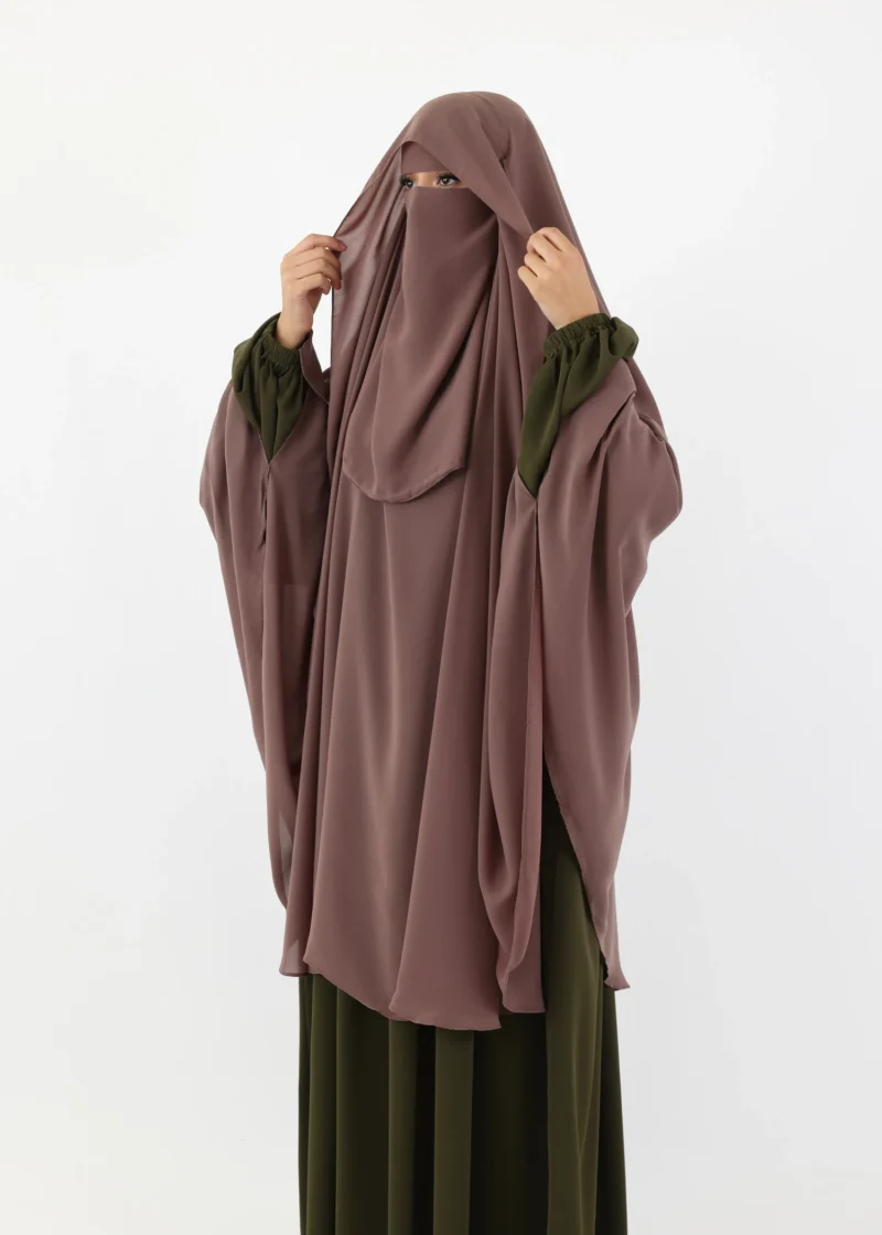 Alternative view of Ghashwa Niqab Set - Taupe